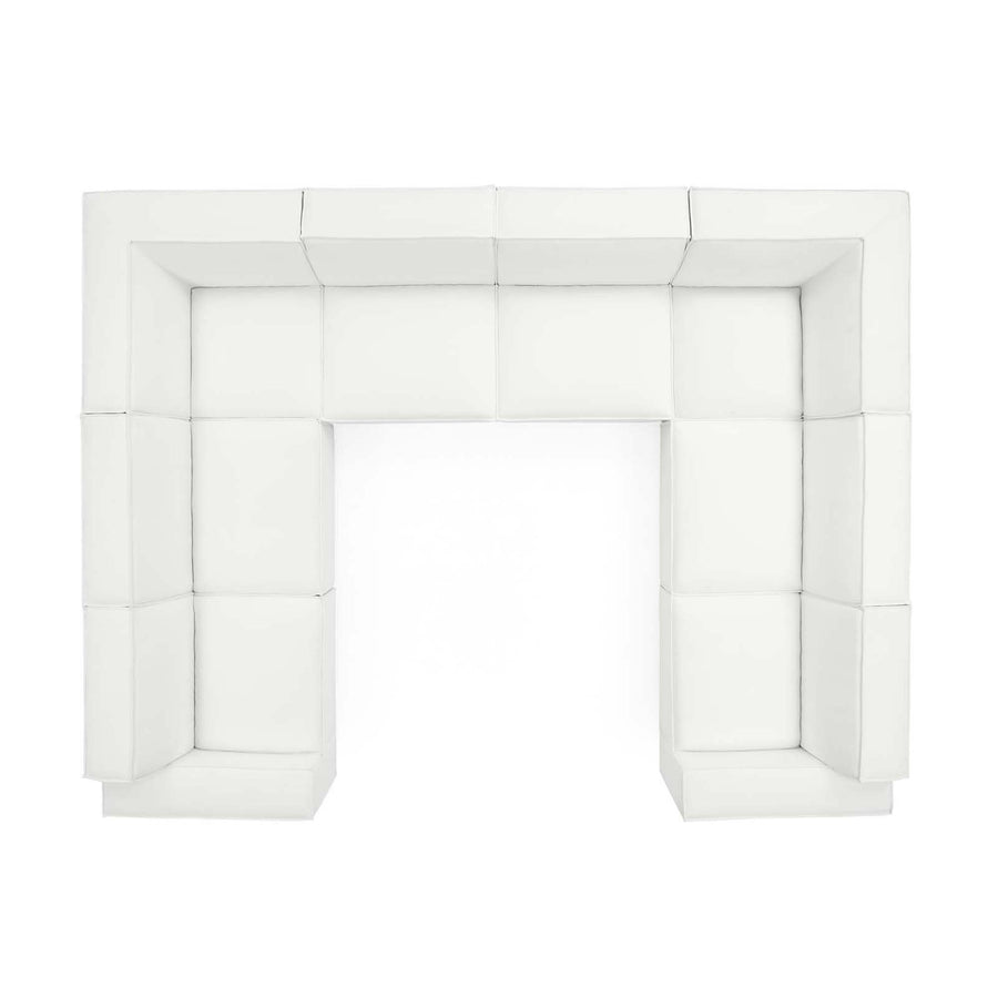 Atlas 8-Piece Sectional Sofa in White