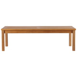 Cedar Outdoor Patio Teak Wood Coffee Table in Natural