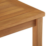 Cedar Outdoor Patio Teak Wood Coffee Table in Natural