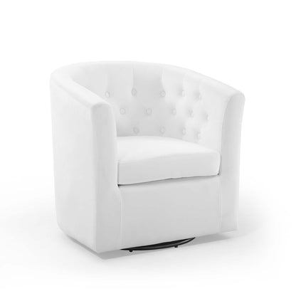 Prospect Tufted Performance Velvet Swivel Armchair by Furniture For America