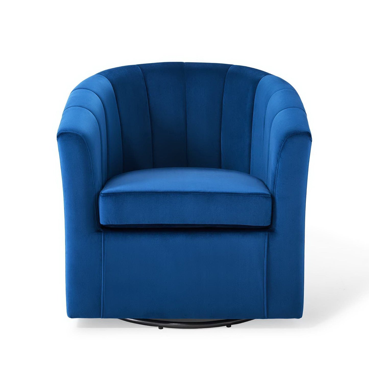 Prospect Performance Velvet Swivel Armchair by Furniture For America