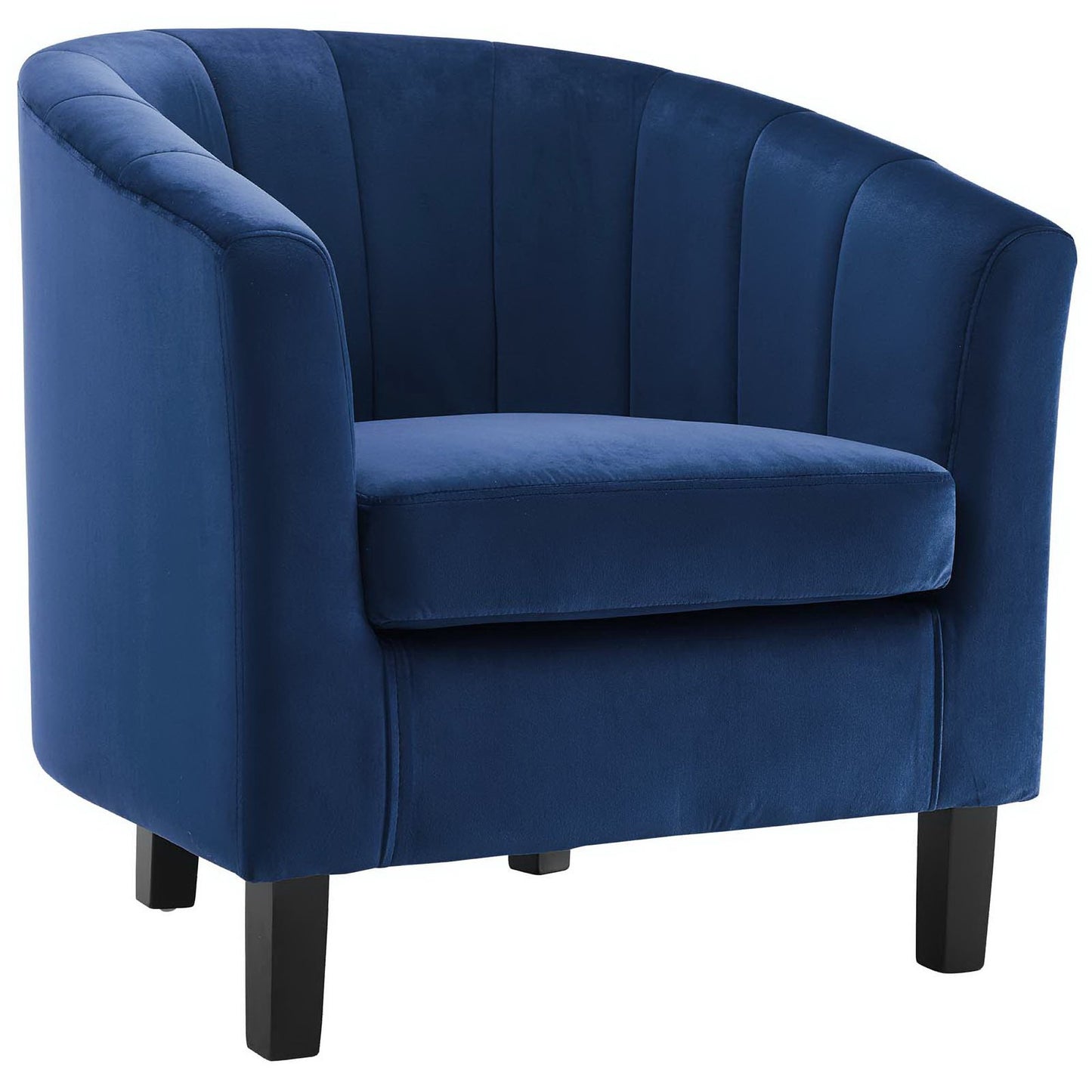 Prospect Channel Tufted Performance Velvet Armchair Set of 2 by Furniture For America