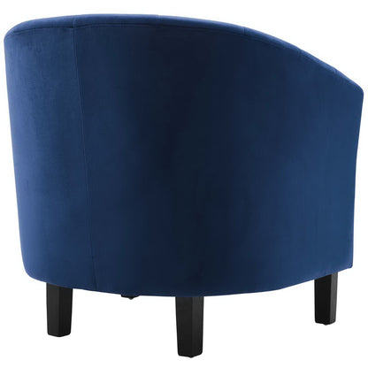 Prospect Channel Tufted Performance Velvet Armchair Set of 2 by Furniture For America