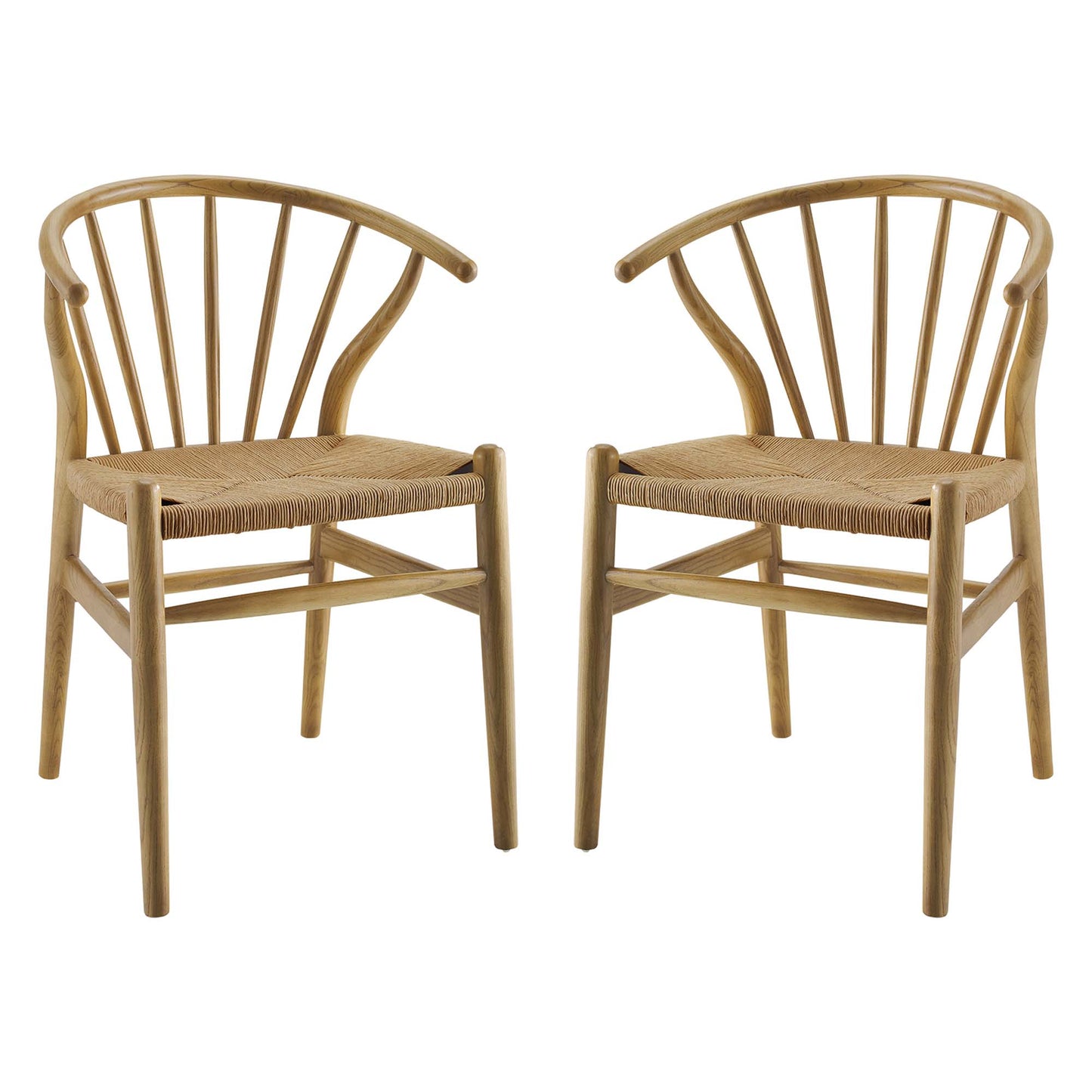 Flourish Spindle Wood Dining Side Chair Set of 2 by Furniture For America