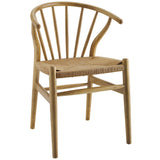 Elliot Spindle Wood Dining Side Chair Set of 2 in Natural