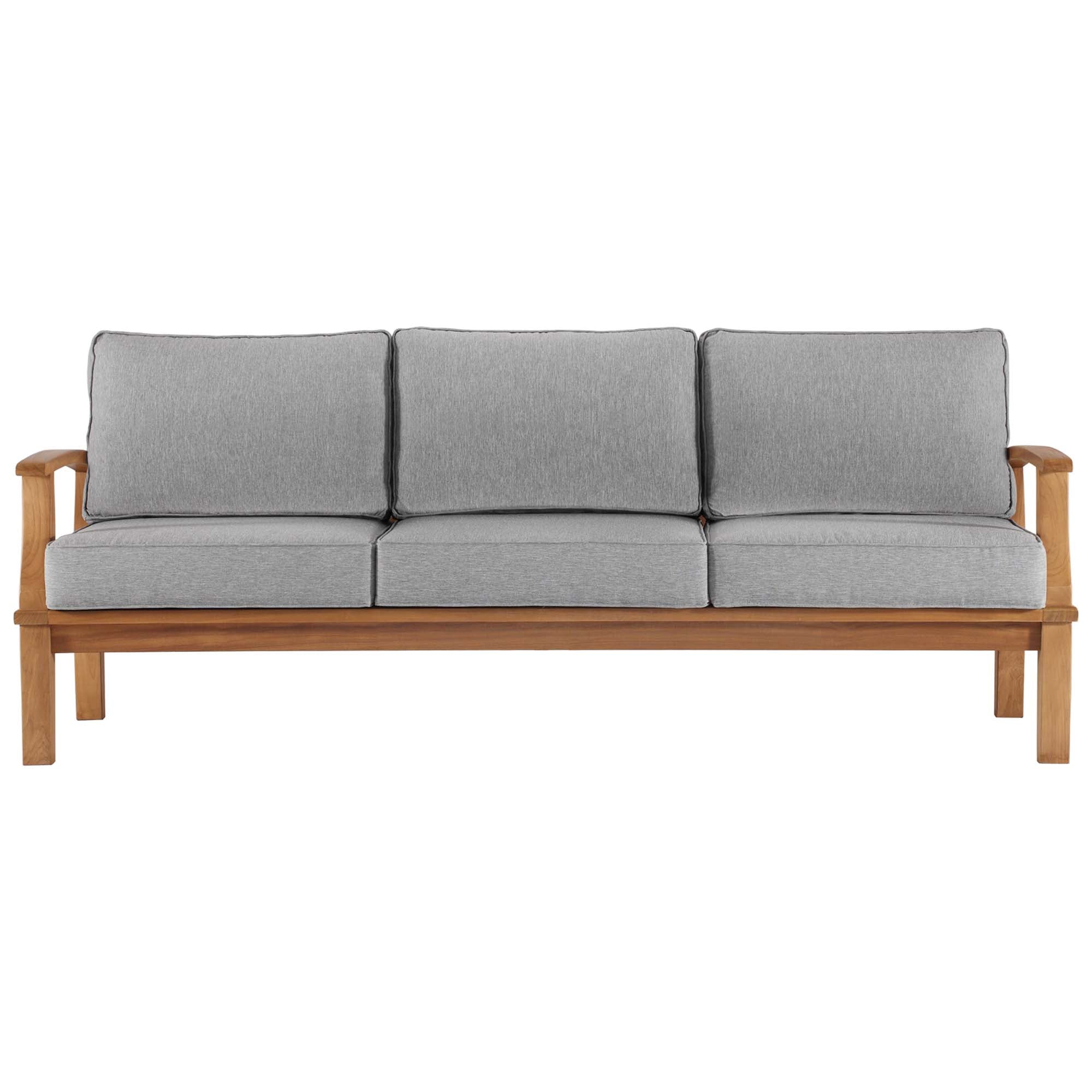 Marina Outdoor Patio Teak Sofa by Furniture for America