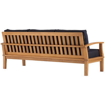 Marina Outdoor Patio Teak Sofa by Furniture for America