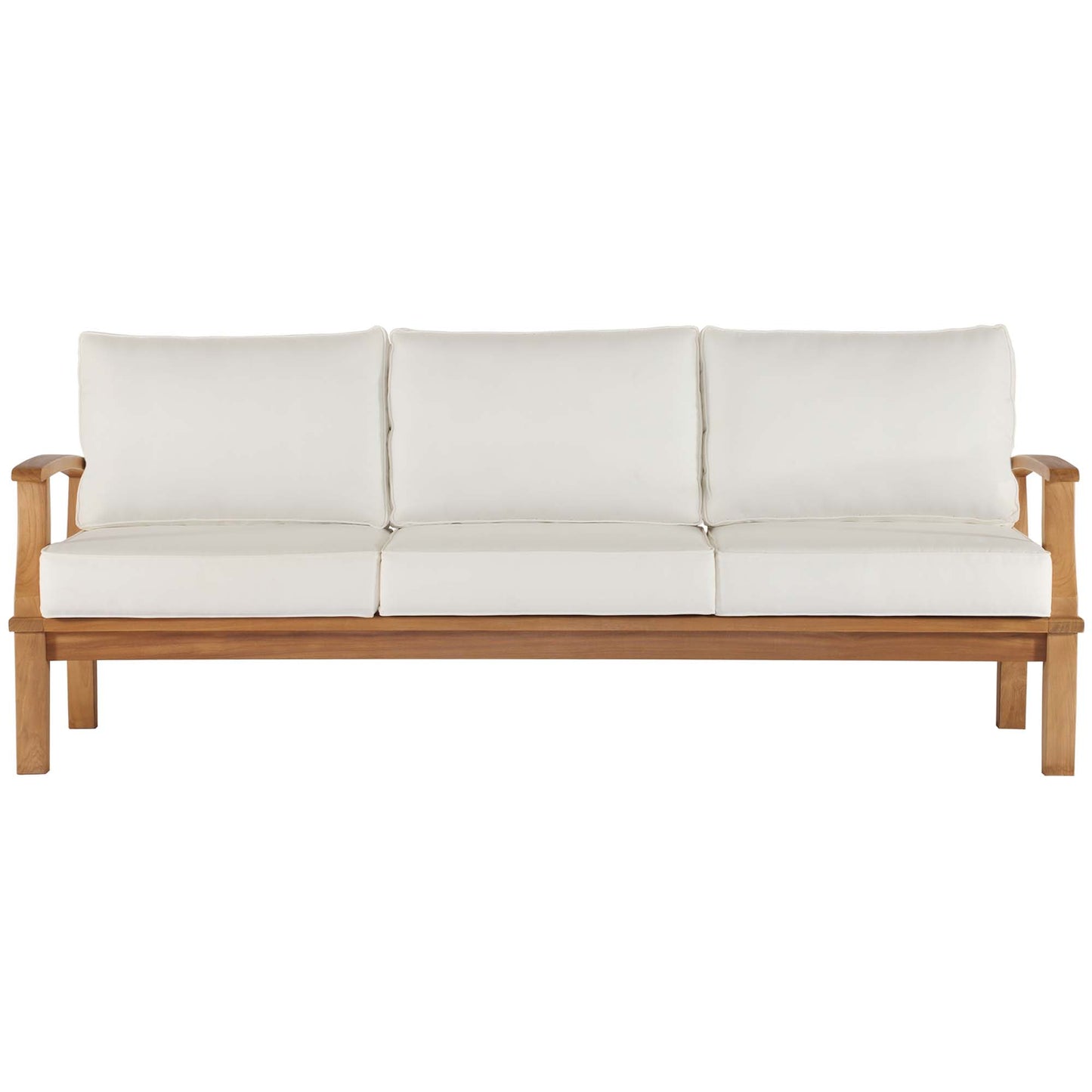Marina Outdoor Patio Teak Sofa by Furniture for America