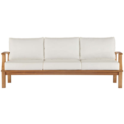 Marina Outdoor Patio Teak Sofa by Furniture for America