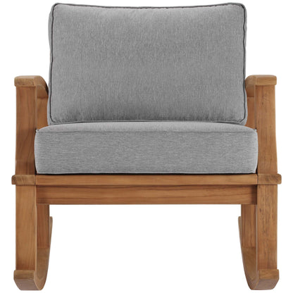 Marina Outdoor Patio Teak Rocking Chair by Furniture For America