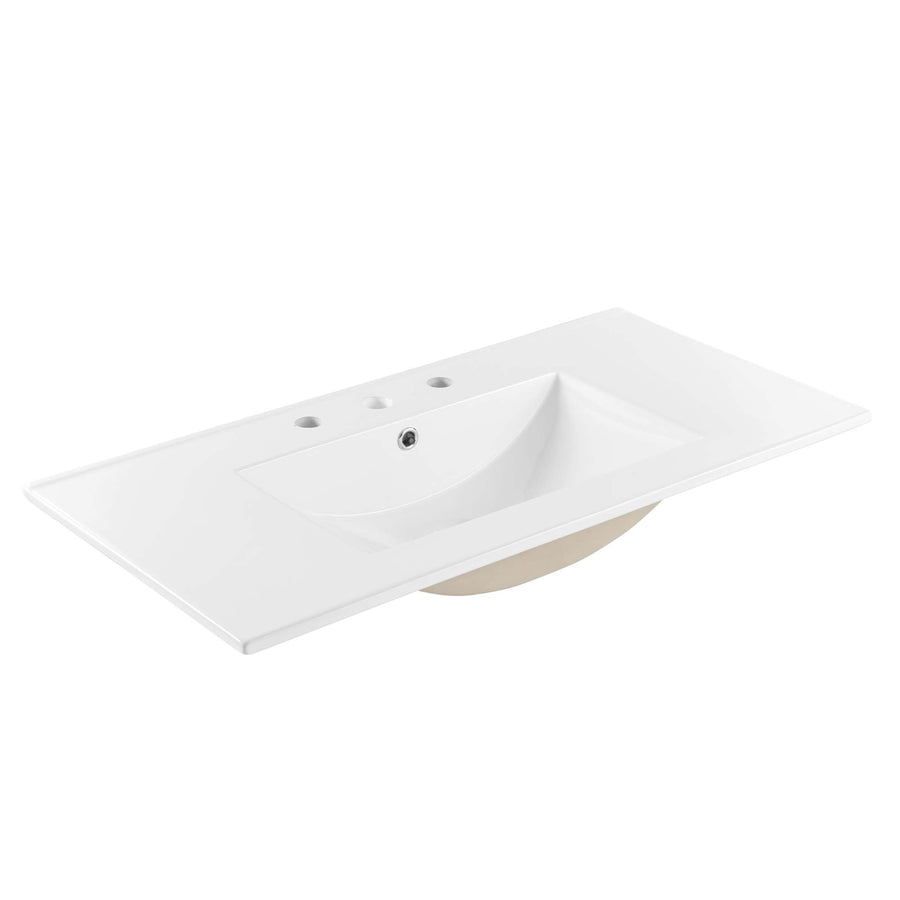 Calla 36" Bathroom Sink in White