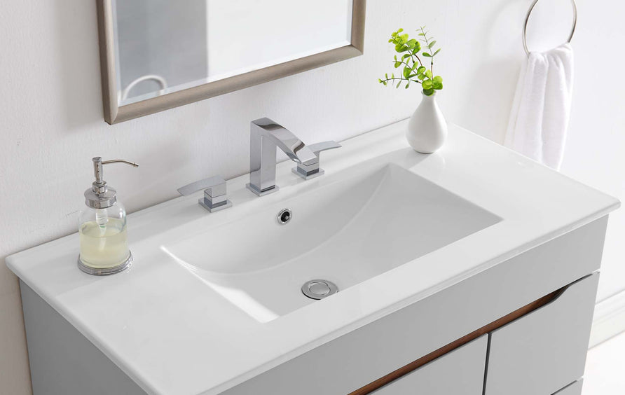 Calla 36" Bathroom Sink in White