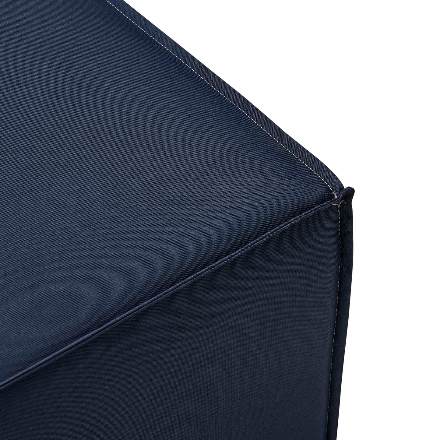 Saybrook Outdoor Patio Upholstered Sectional Sofa Ottoman by Furniture For America