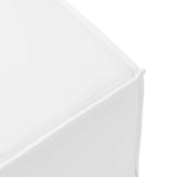 Heath Outdoor Patio Upholstered Sectional Sofa Ottoman in White
