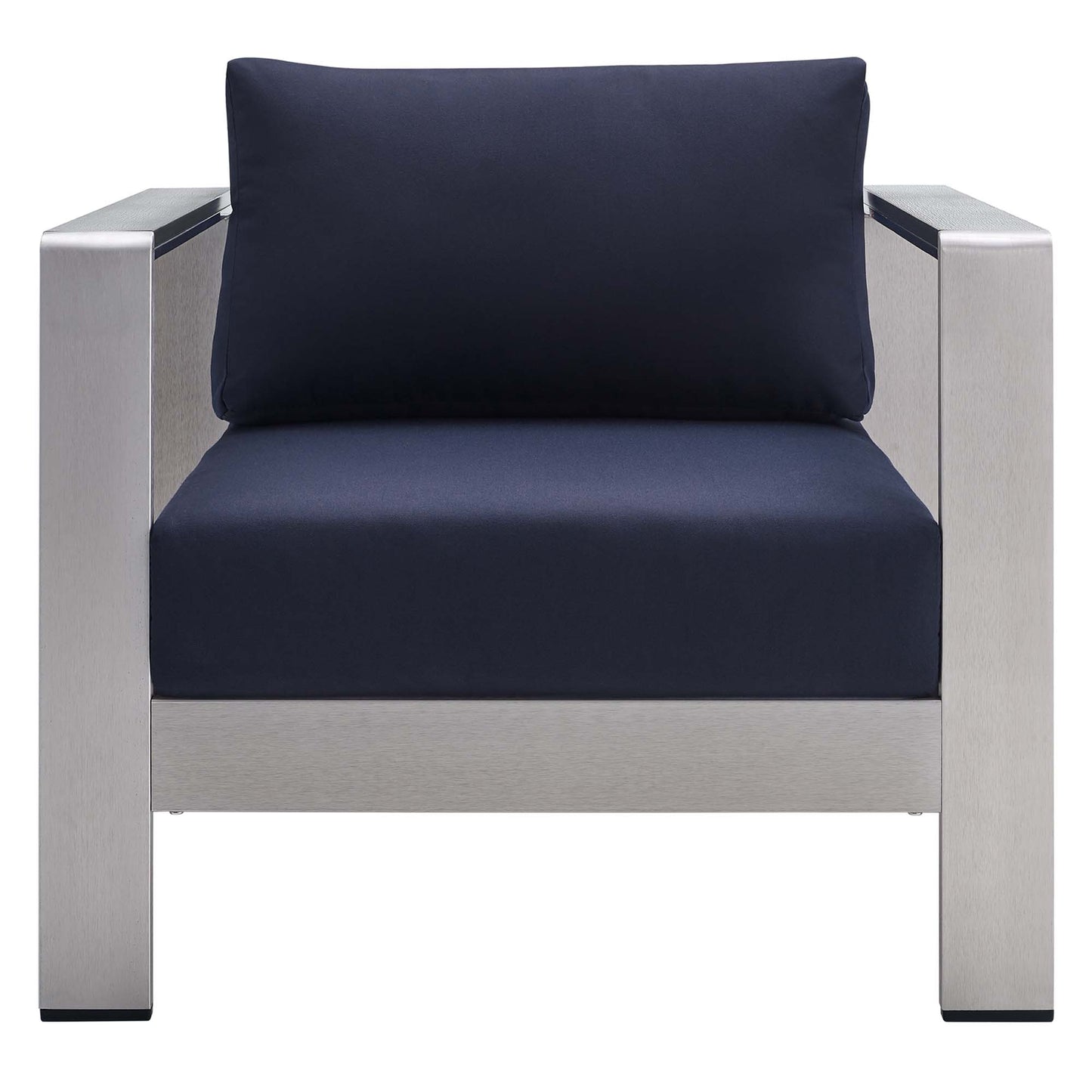 Shore SunbrellaÂ® Fabric Aluminum Outdoor Patio Armchair by Furniture For America