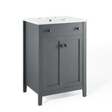 Copal 24" Bathroom Vanity in Gray White