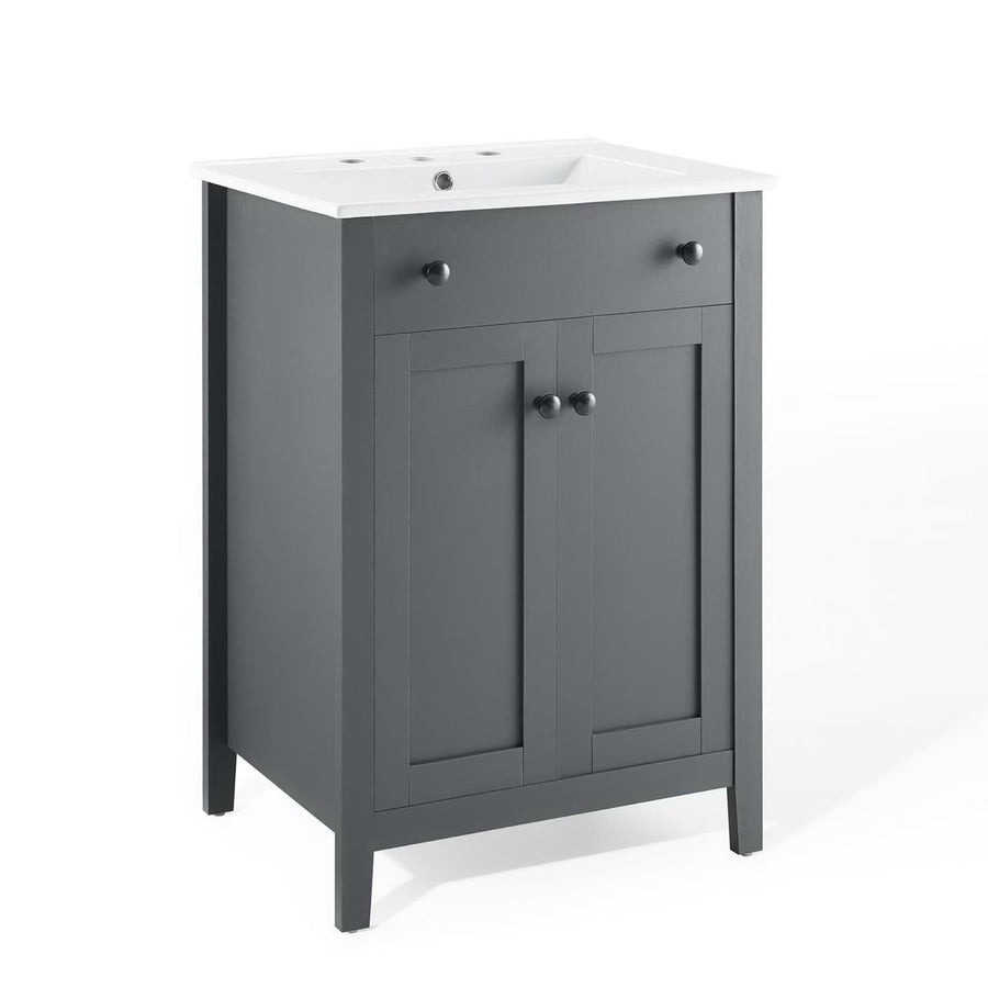 Copal 24" Bathroom Vanity in Gray White