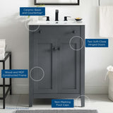 Copal 24" Bathroom Vanity in Gray White
