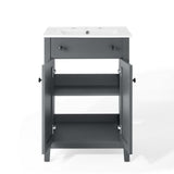 Copal 24" Bathroom Vanity in Gray White