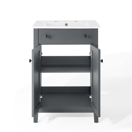 Nantucket 24" Bathroom Vanity in Gray White