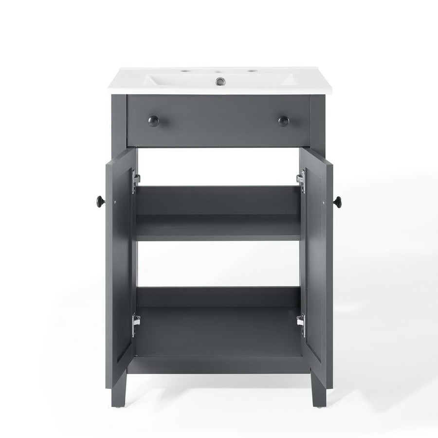 Copal 24" Bathroom Vanity in Gray White