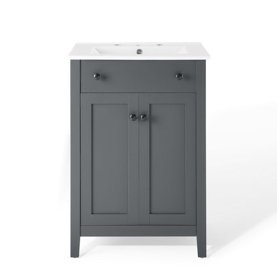 Copal 24" Bathroom Vanity in Gray White