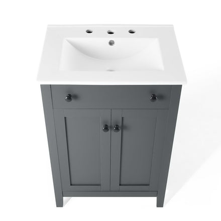 Nantucket 24" Bathroom Vanity in Gray White