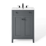 Copal 24" Bathroom Vanity in Gray White