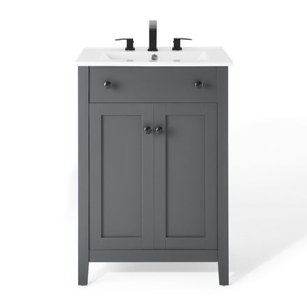Nantucket 24" Bathroom Vanity in Gray White