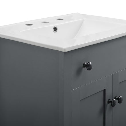 Nantucket 24" Bathroom Vanity in Gray White