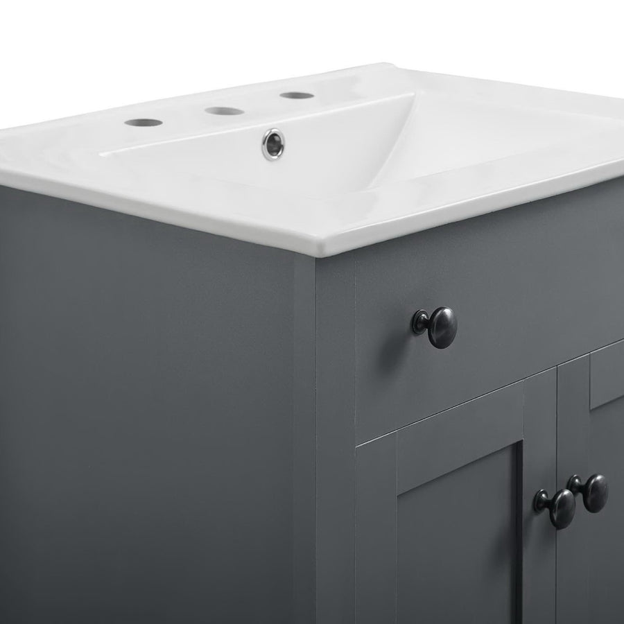 Copal 24" Bathroom Vanity in Gray White