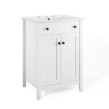 Copal 24" Bathroom Vanity in White White