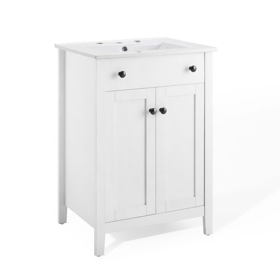 Copal 24" Bathroom Vanity in White White