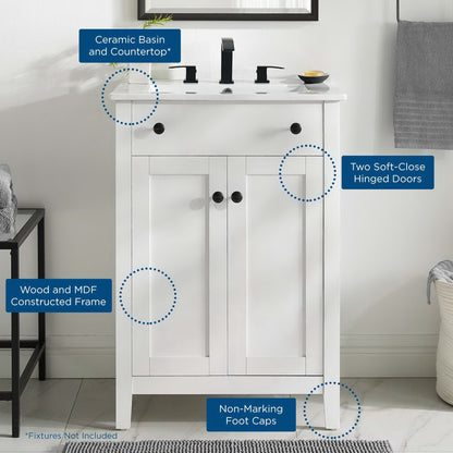 Nantucket 24" Bathroom Vanity by Furniture For America