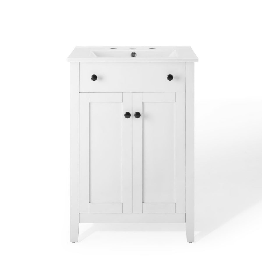 Copal 24" Bathroom Vanity in White White