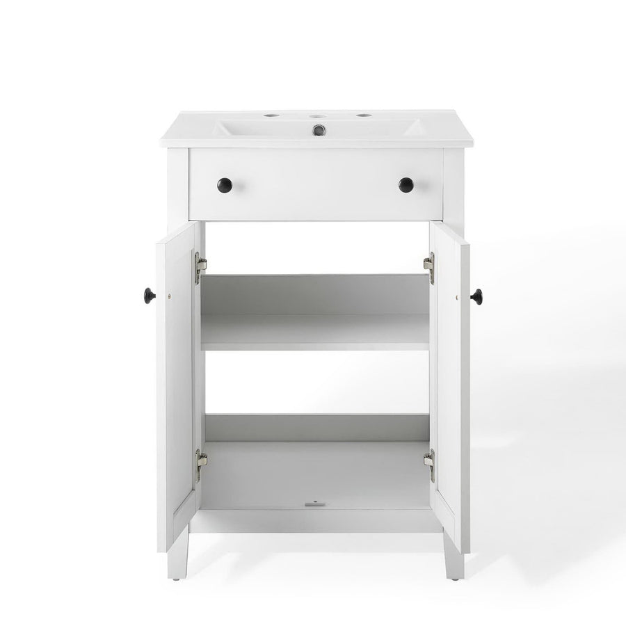 Copal 24" Bathroom Vanity in White White