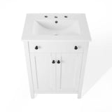 Copal 24" Bathroom Vanity in White White