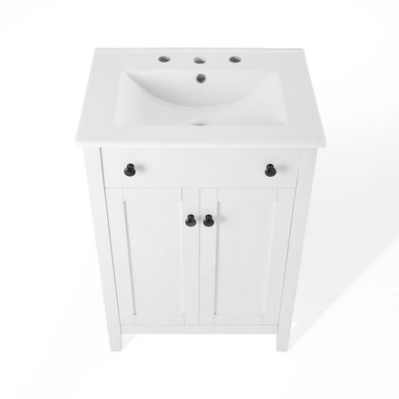 Nantucket 24" Bathroom Vanity in White White