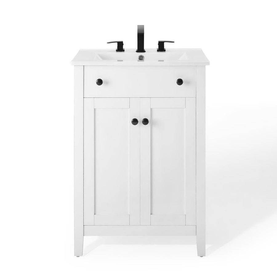 Copal 24" Bathroom Vanity in White White