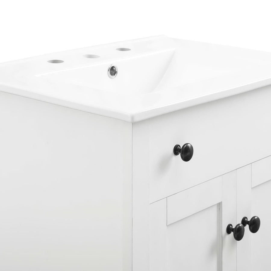Copal 24" Bathroom Vanity in White White