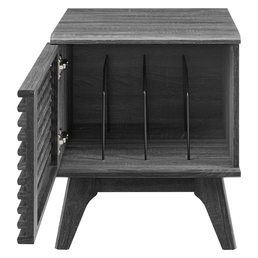 Vera Vinyl Record Display Stand in Charcoal