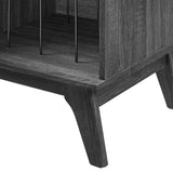 Vera Vinyl Record Display Stand in Charcoal