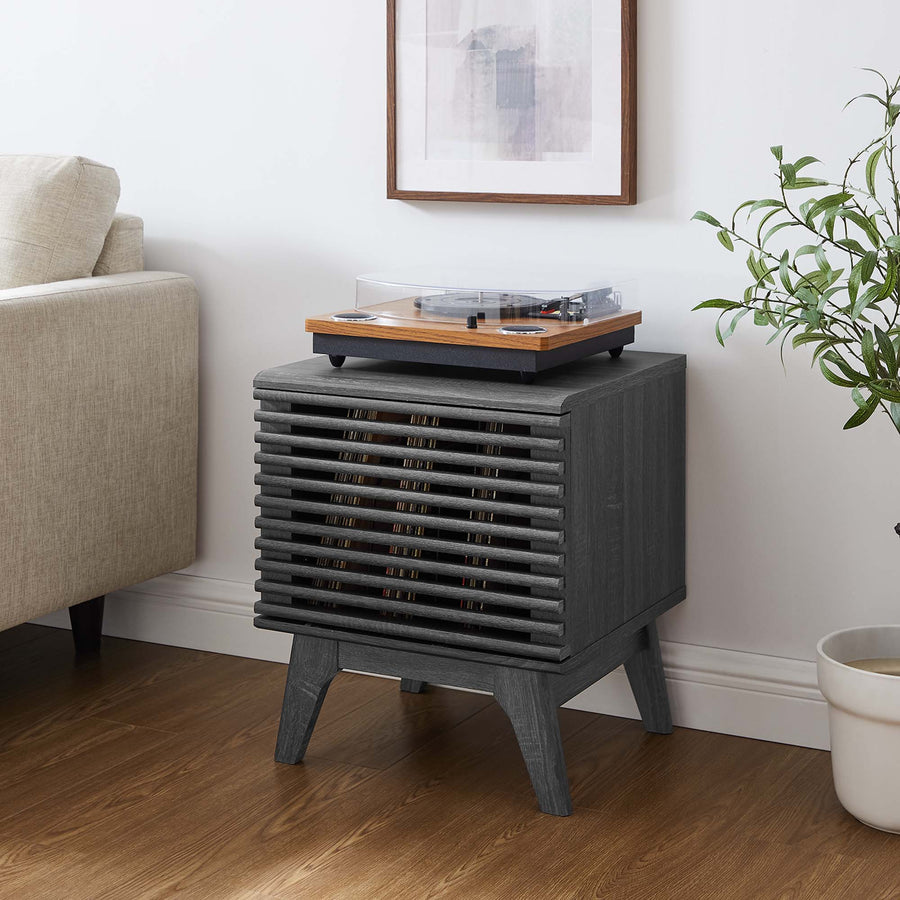 Vera Vinyl Record Display Stand in Charcoal