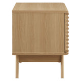 Vera Vinyl Record Display Stand in Oak