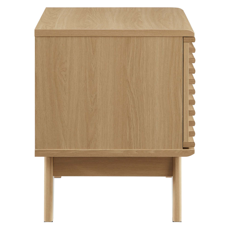 Vera Vinyl Record Display Stand in Oak