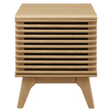 Vera Vinyl Record Display Stand in Oak