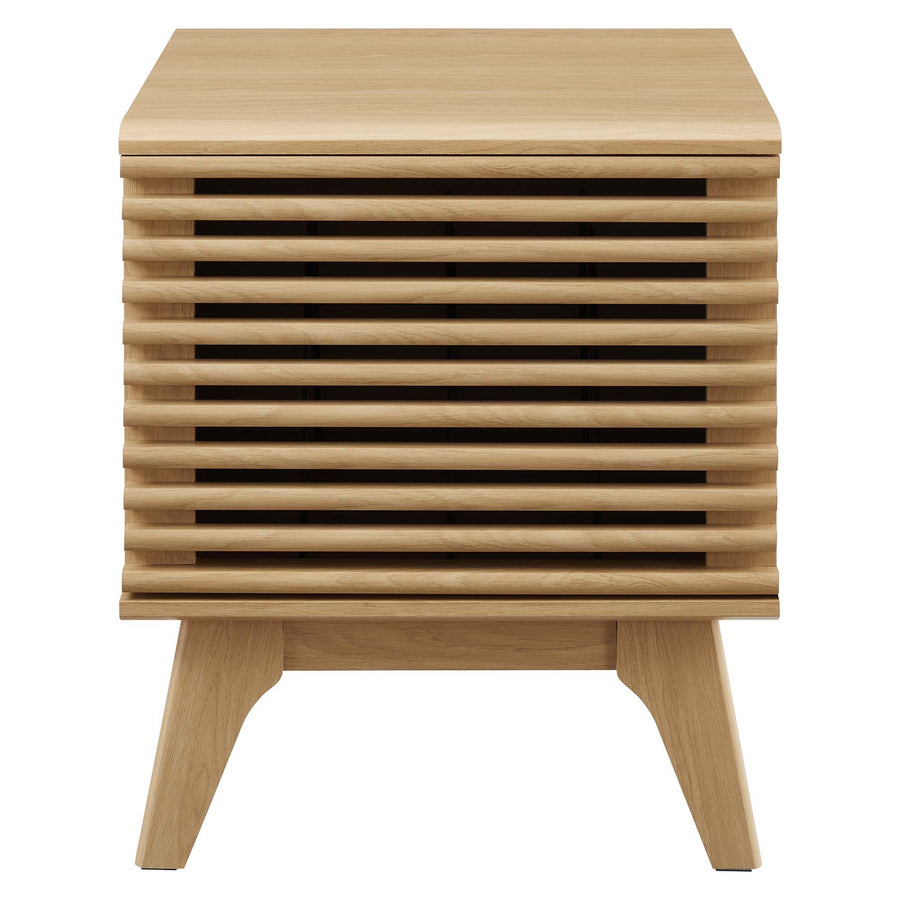Vera Vinyl Record Display Stand in Oak