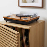Vera Vinyl Record Display Stand in Oak