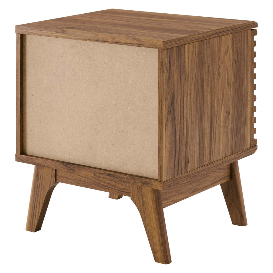 Vera Vinyl Record Display Stand in Walnut