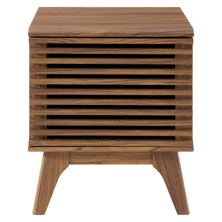 Render Vinyl Record Display Stand in Walnut